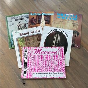 VINTAGE Macrame Pattern Book Bundle